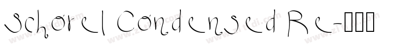 Schorel Condensed Re字体转换